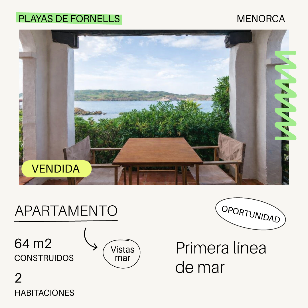 Apartamento en venta en Menorca